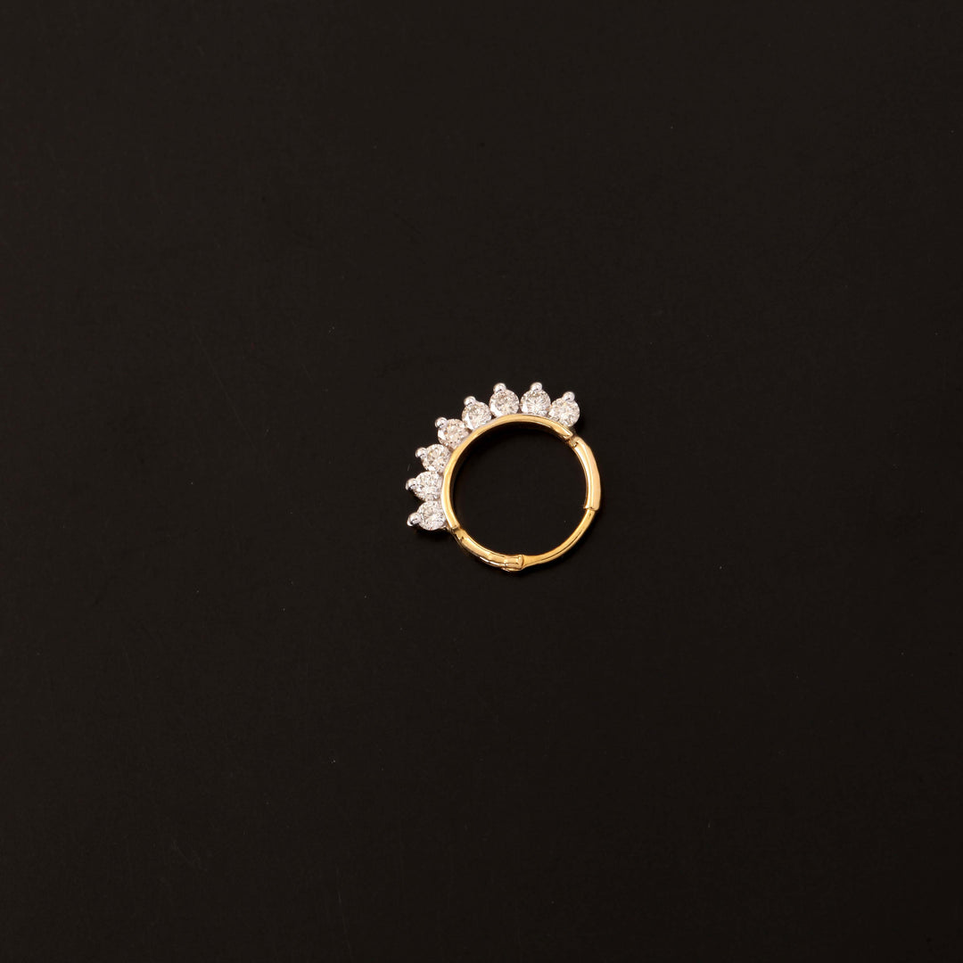 14K YG Fancy Diamond Nosepin- 1pc