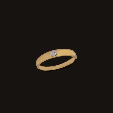14K YG Men Solitaire Diamond Ring-1pc