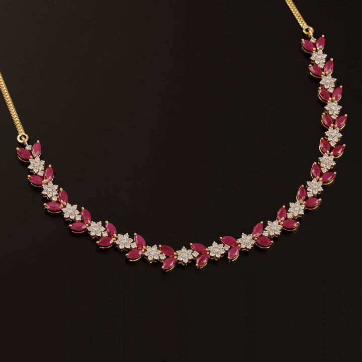 Ruby Diamond Necklace – Regal Beauty