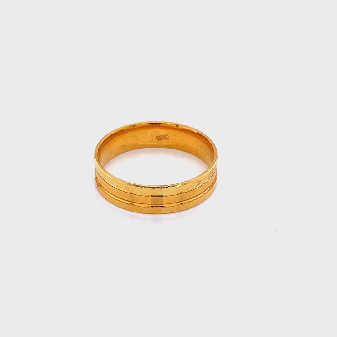 22K YG Men's Fancy Ring-1pc