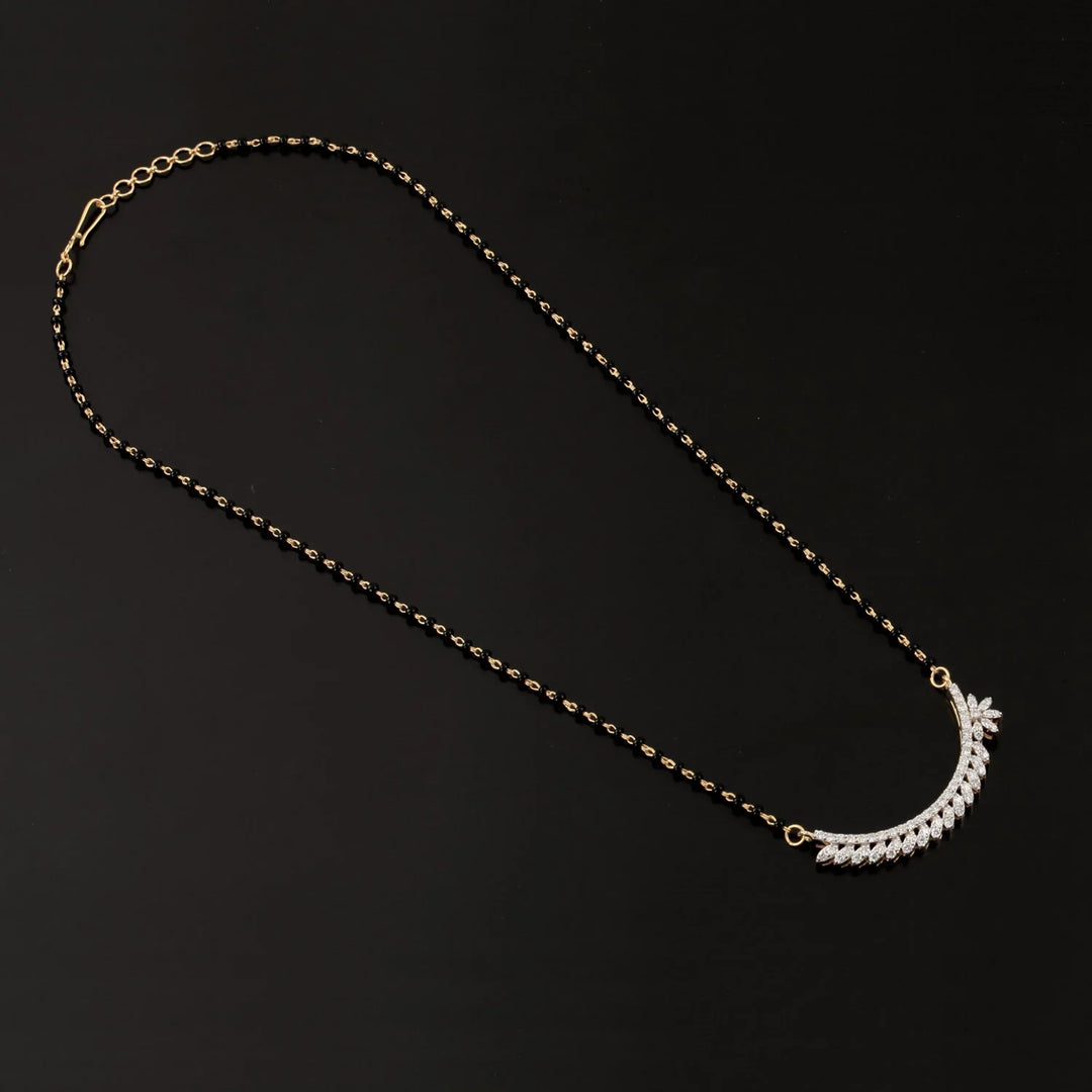 9K YG Women Fancy Diamond Mangalsutra- 1pc