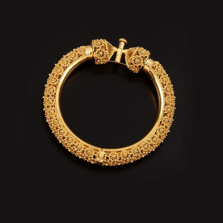22K YG Screw Bangle – Women’s Gold Jewellery