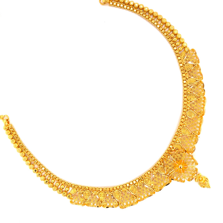 22K YG Women Princess Necklace-1Pc RB Diamond Jewellers