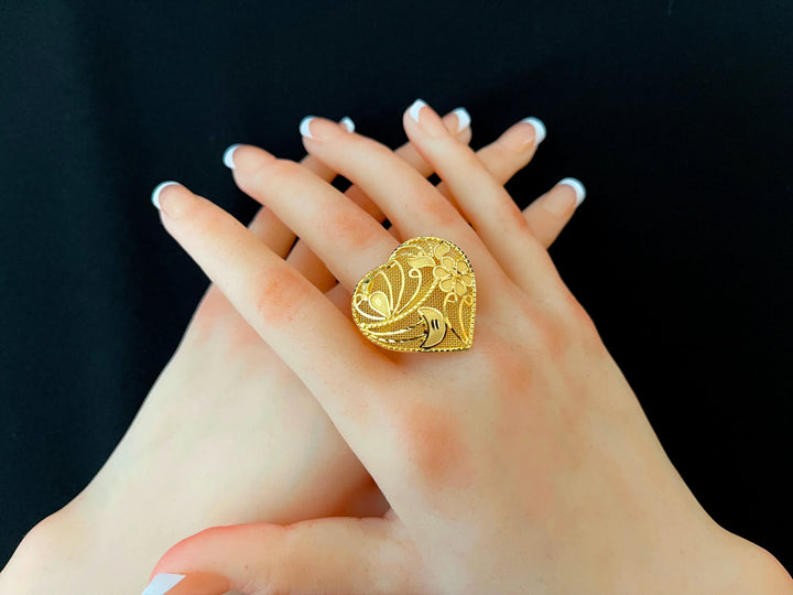22K YG Umbrella Ring for Women – Shop