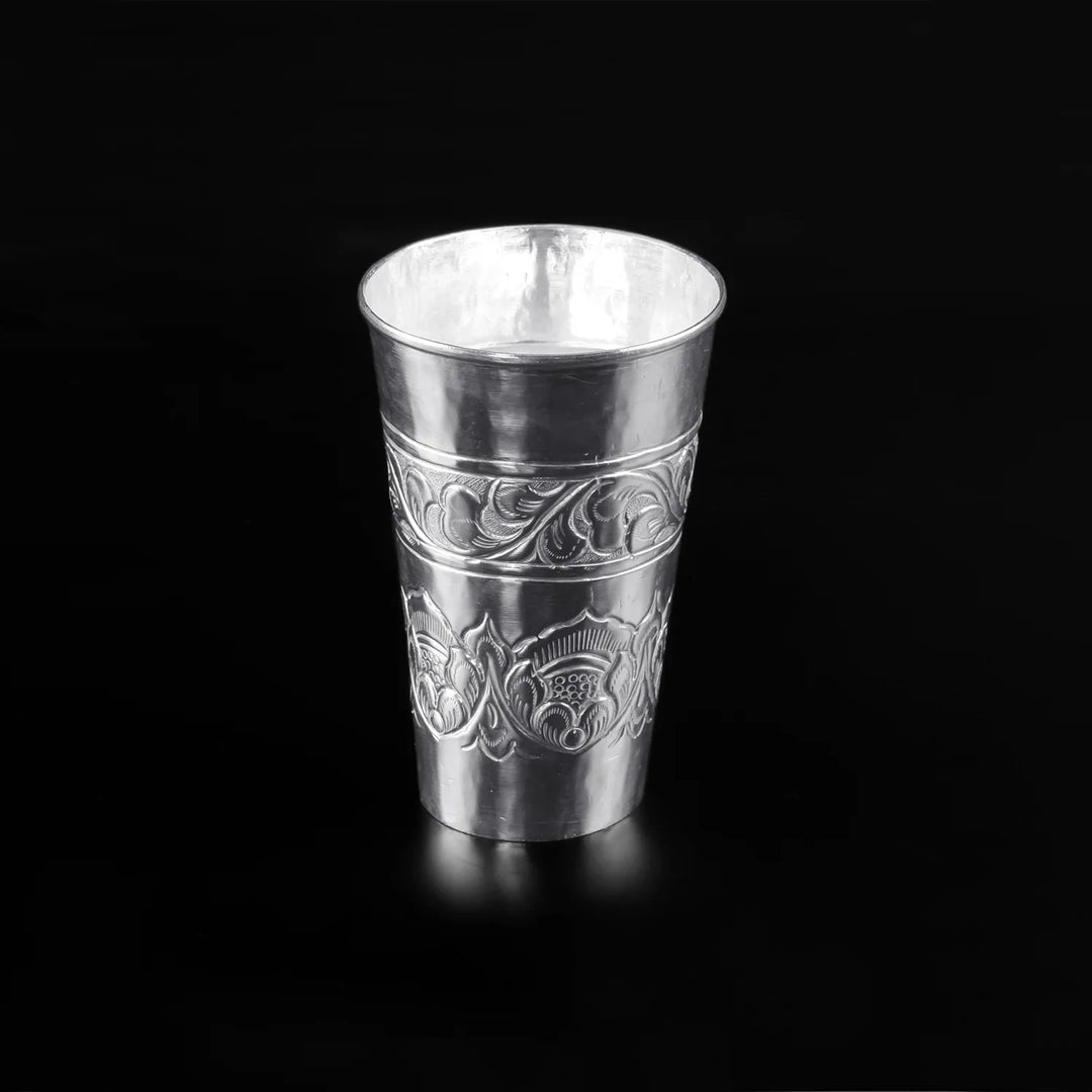 Carved Silver Glass 9-11Tola-1pc RB Diamond Jewellers