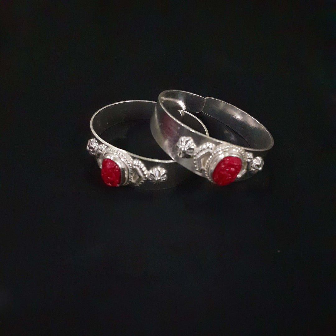 Children Coral Silver Bangle-1pair