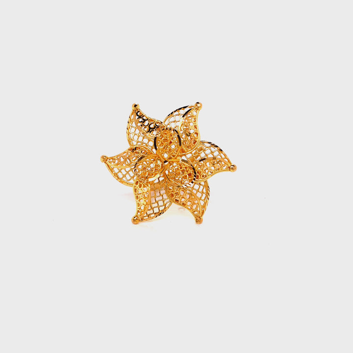 Women’s Umbrella Ring – 22K YG