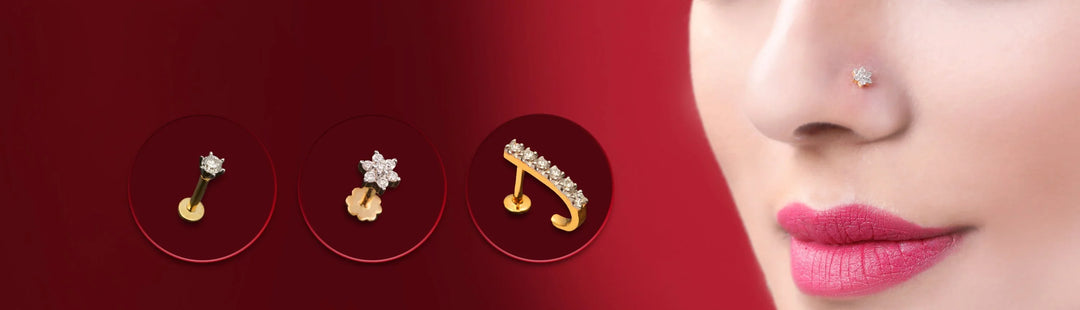 Flaunt your Elegant Diamond nosepin that are made to steal attention.