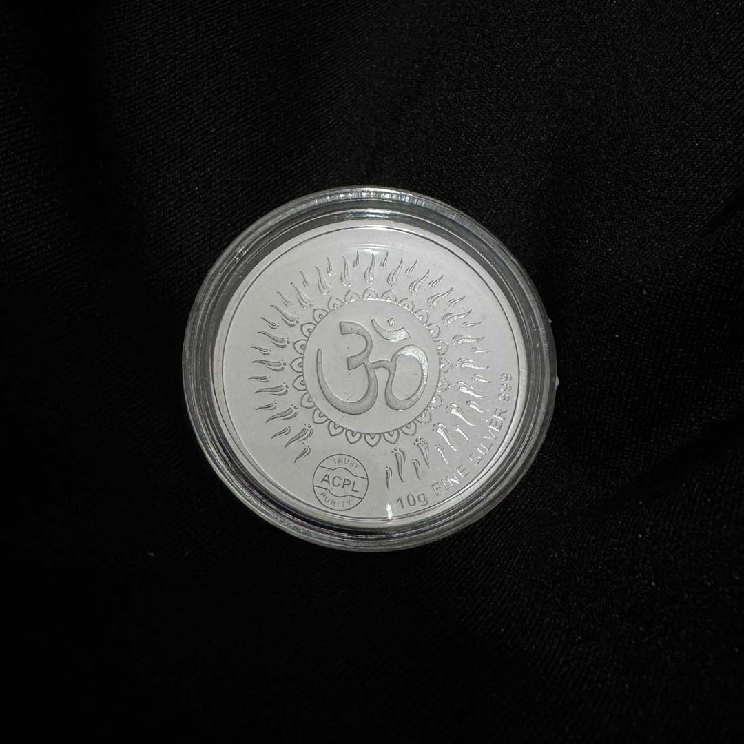 10g 999 Purity Silver Non Colour Durga Coin-1 pc