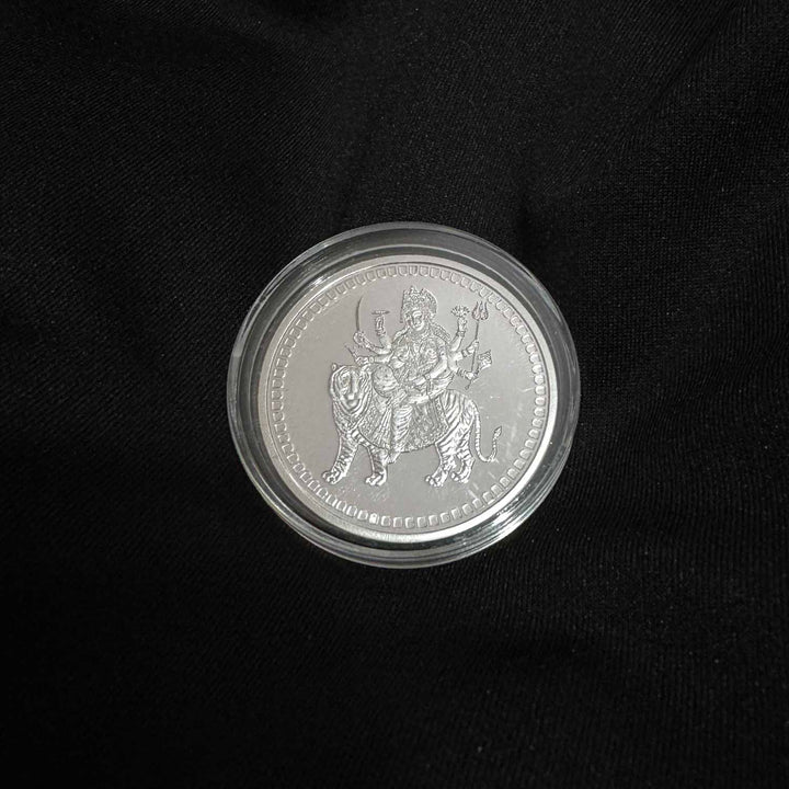 10g 999 Purity Silver Non Colour Durga Coin-1 pc