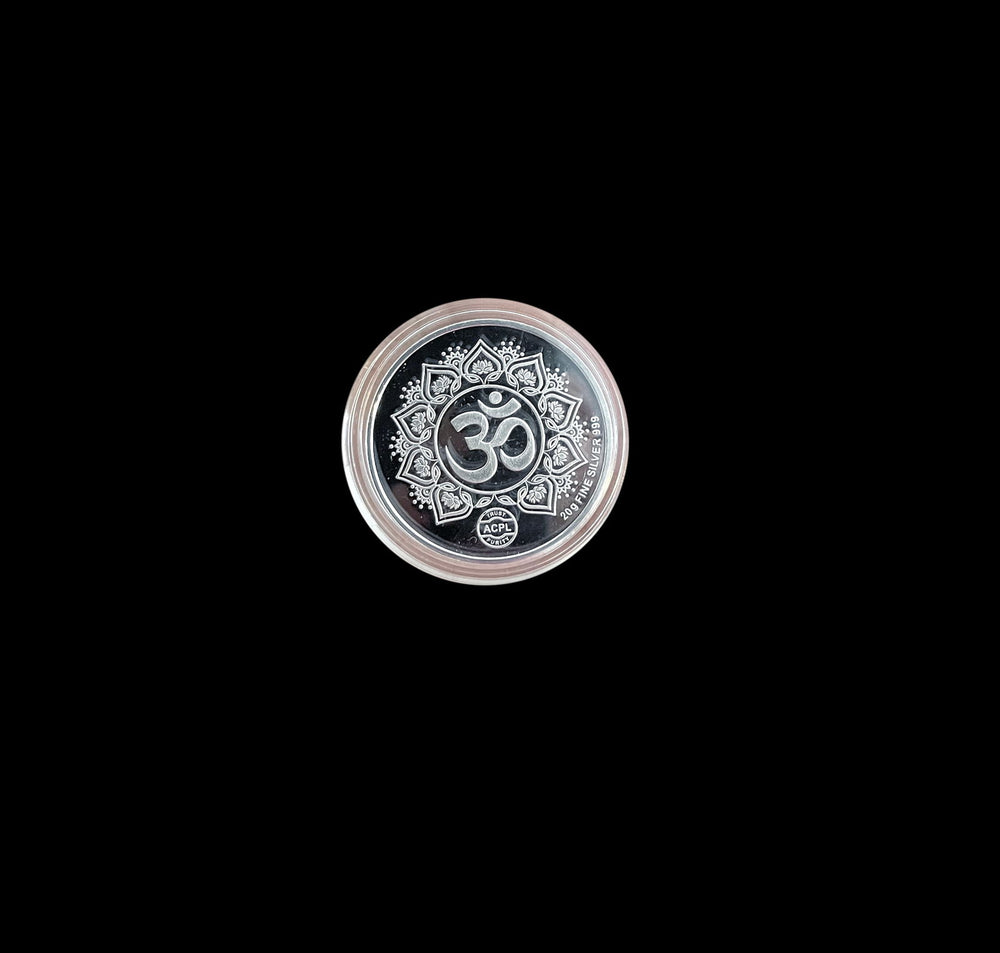 10g 999 Purity Silver Colour Durga Coin-1pc - RB Diamond Jewellers
