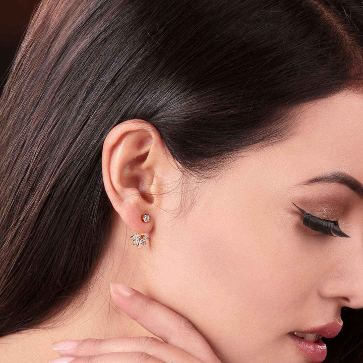 14K YG Diamond Cluster Earring-1Pair RB Diamond Jewellers