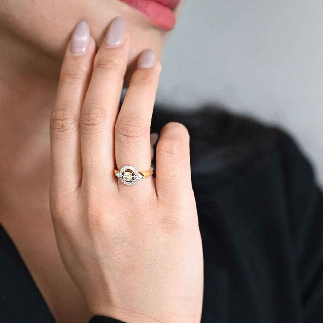 14K YG  Ghera Diamond Ring-1pc