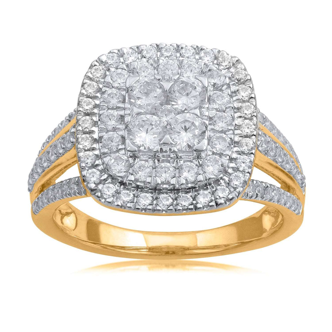14K YG Bridal Diamond Ring-1pc - RB Diamond Jewellers