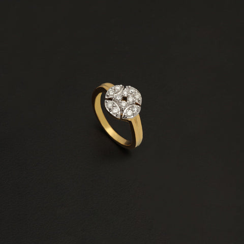 14K YG  Cluster Diamond Ring-1pc - RB Diamond Jewellers