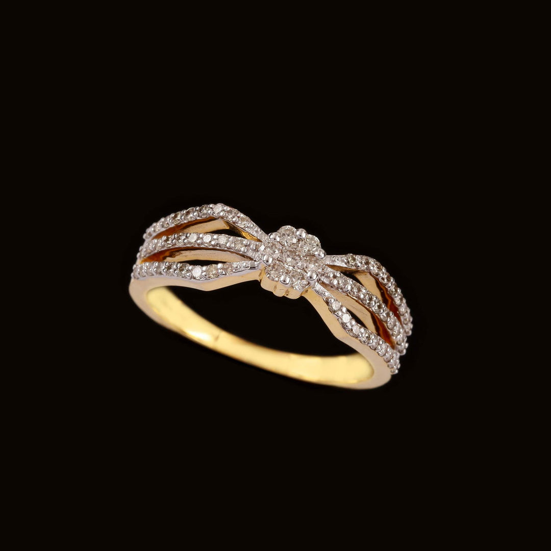 14K YG Cluster Diamond Ring-1pc - RB Diamond Jewellers