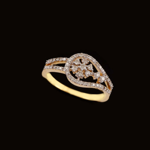 14K YG Cluster Diamond Ring-1pc - RB Diamond Jewellers