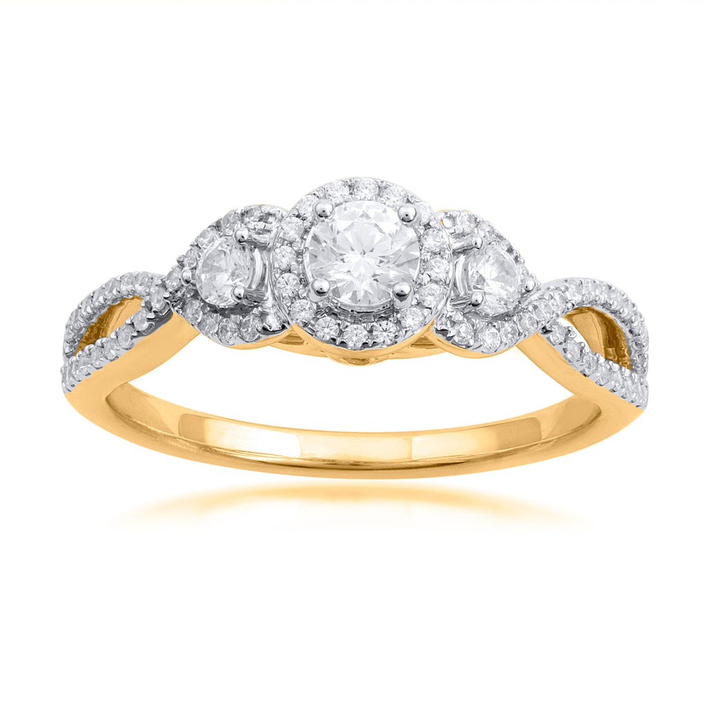 Diamond rings will complement outfits across all styles.