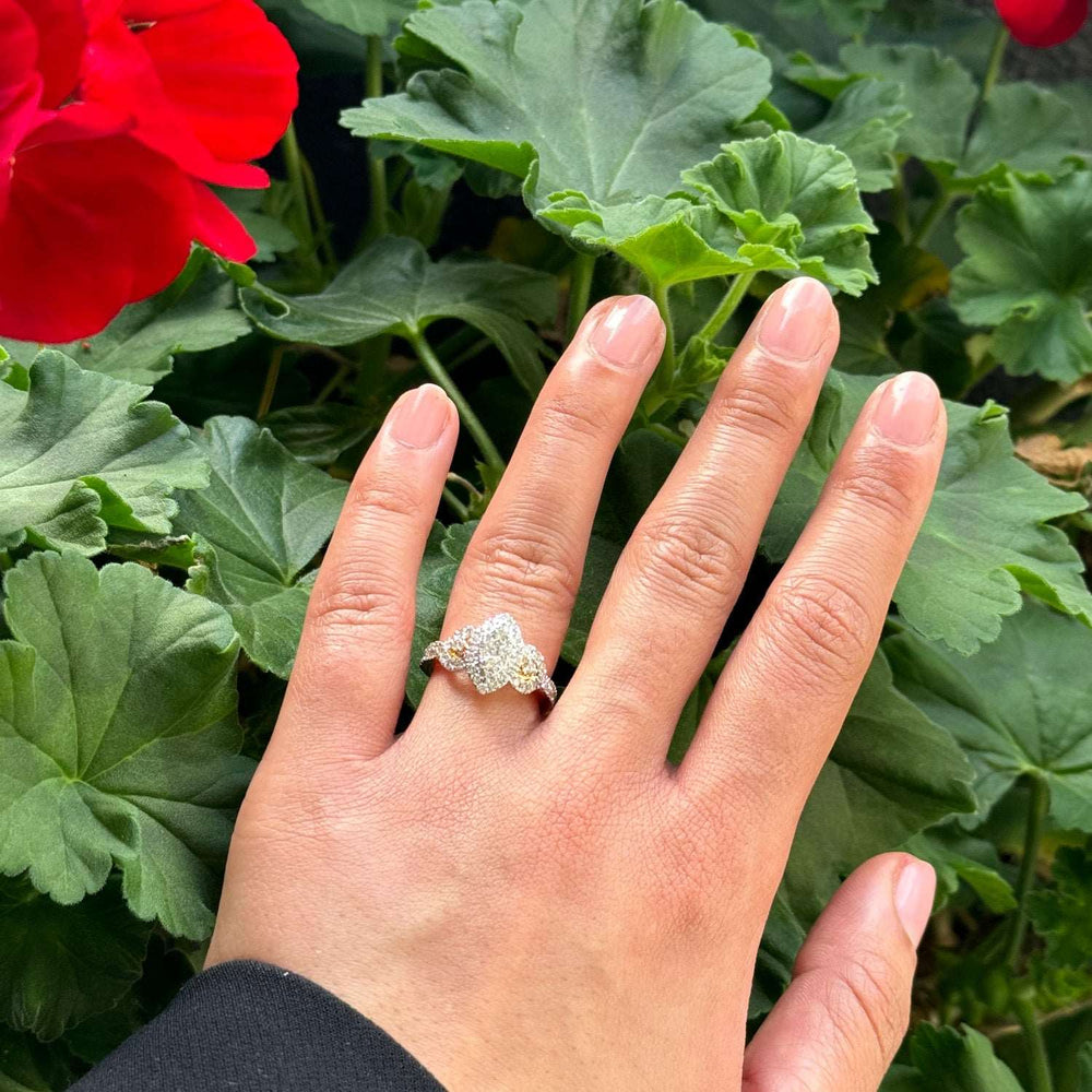 14K YG Cluster Diamond Ring-1pc - RB Diamond Jewellers