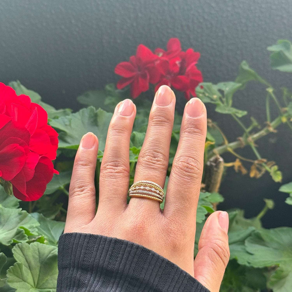 Diamond rings will complement outfits across all styles.