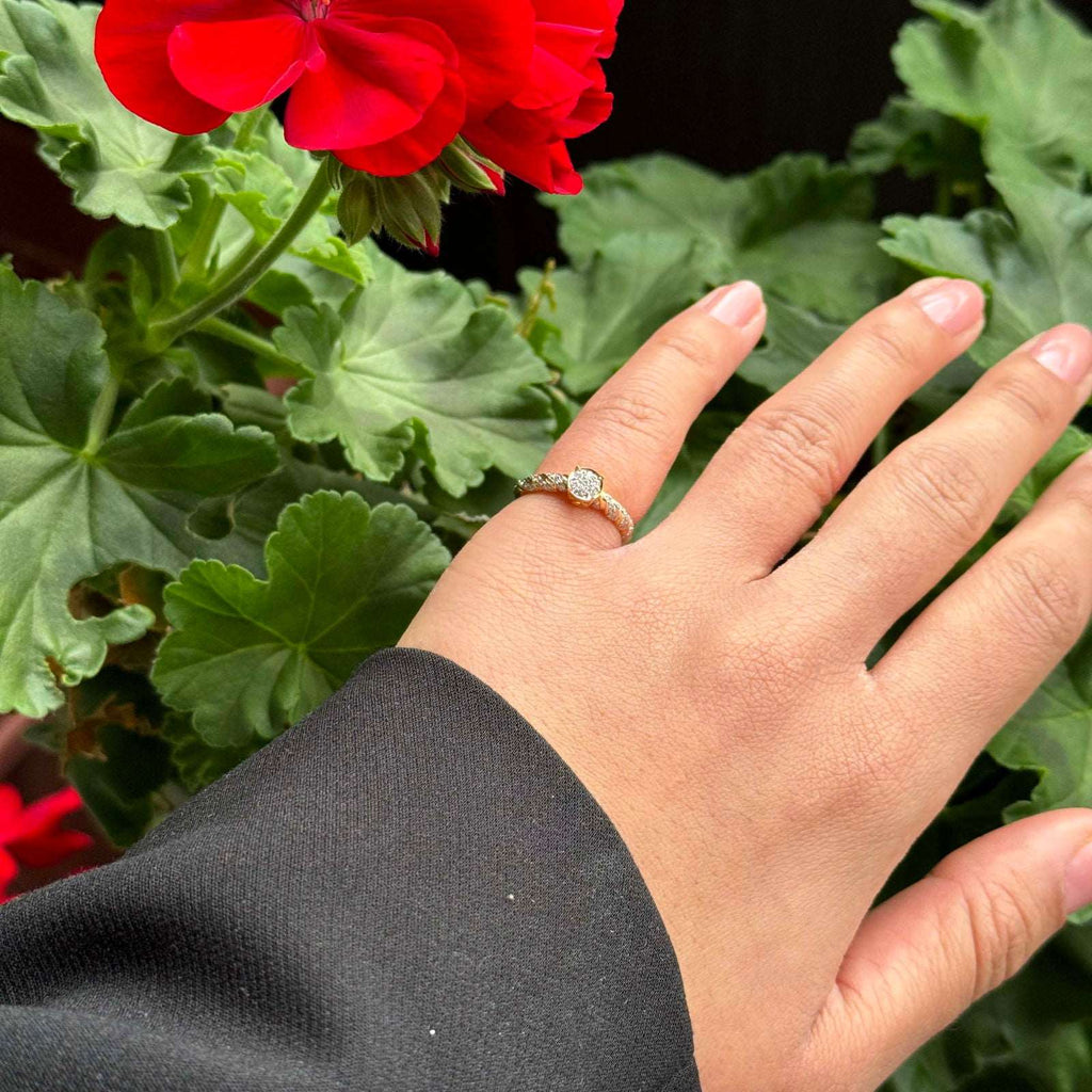 Diamond rings will complement outfits across all styles.