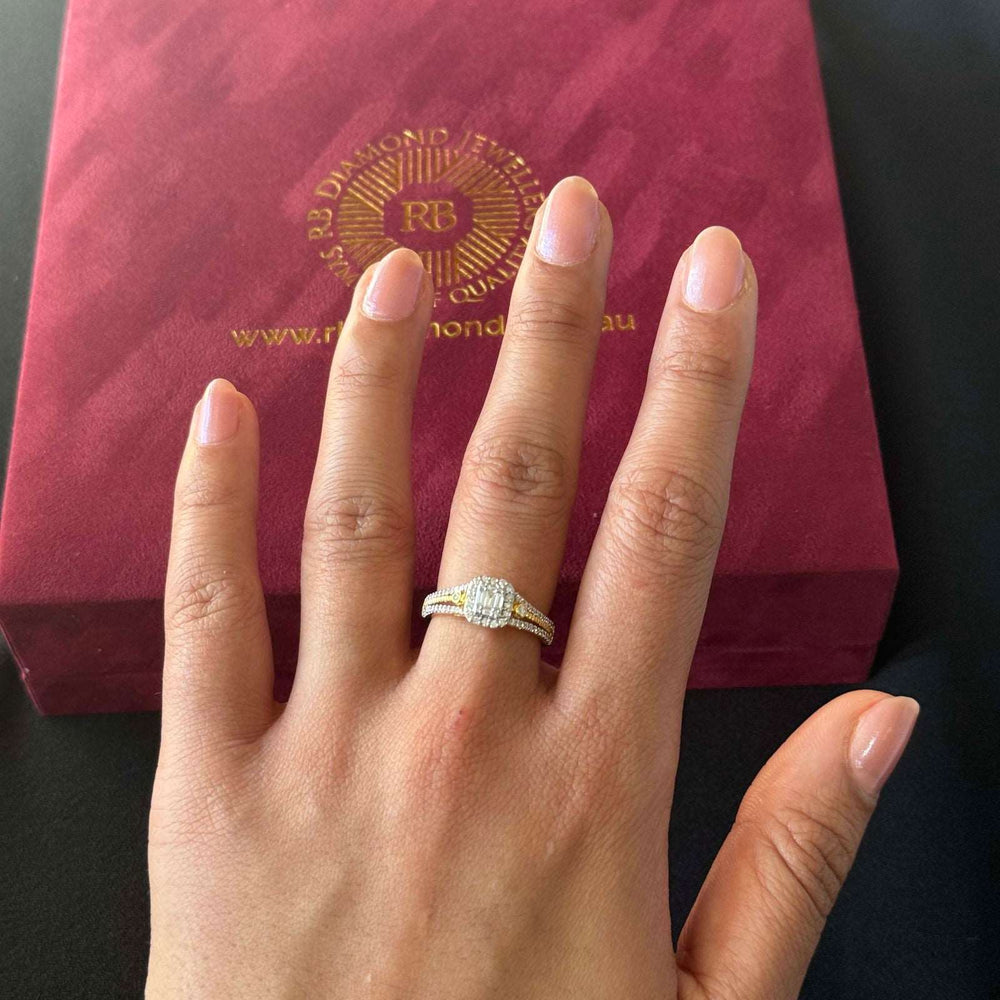14K YG Cluster Diamond Ring-1pc - RB Diamond Jewellers