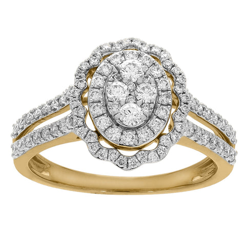 Large diamond ring keyring hot sale