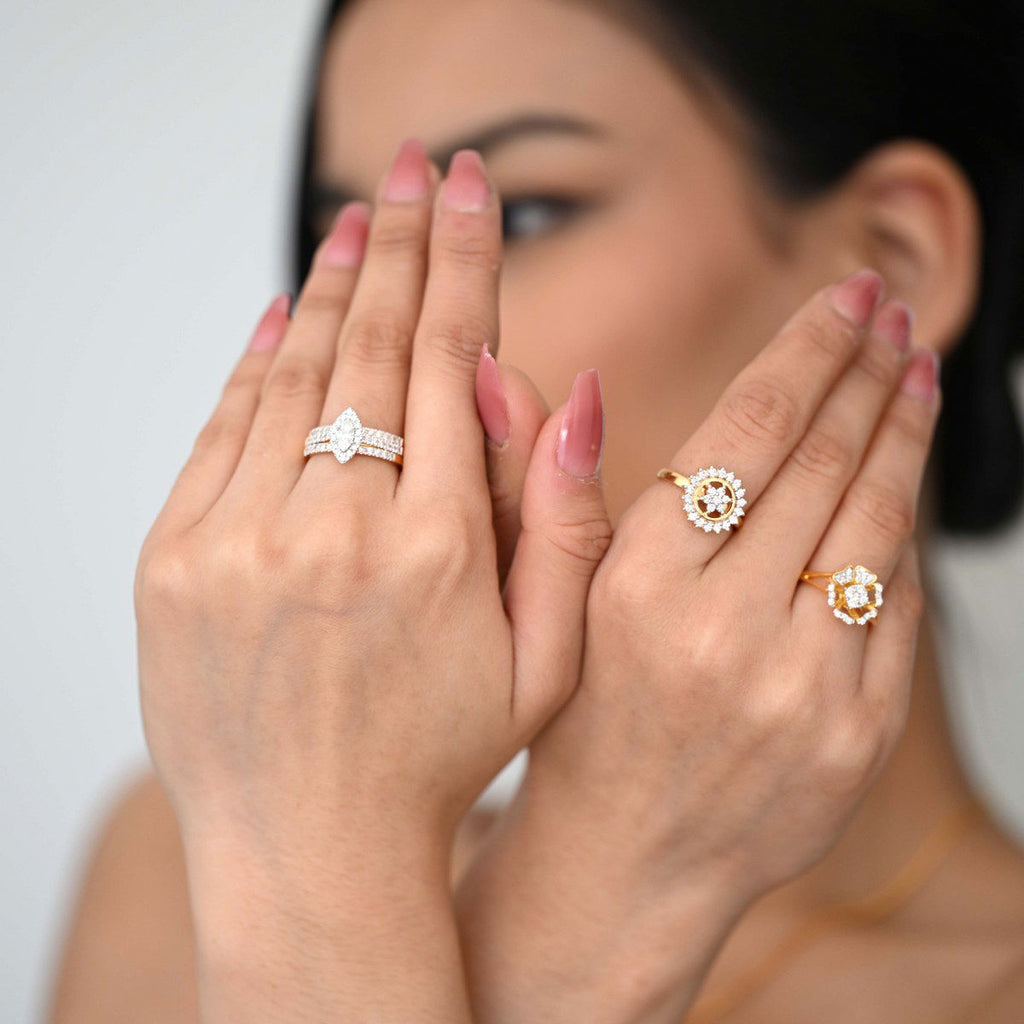 Diamond rings will complement outfits across all styles.