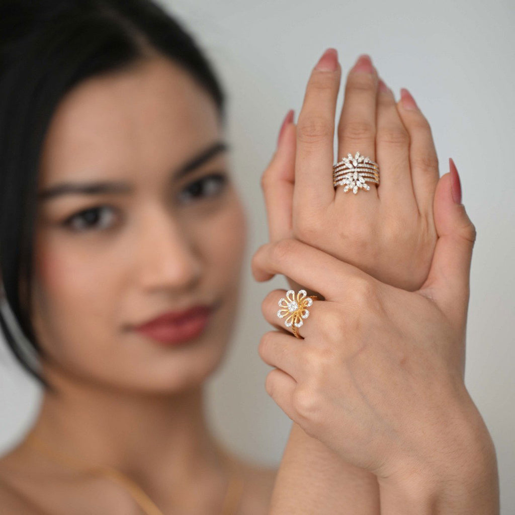 Diamond rings will complement outfits across all styles.