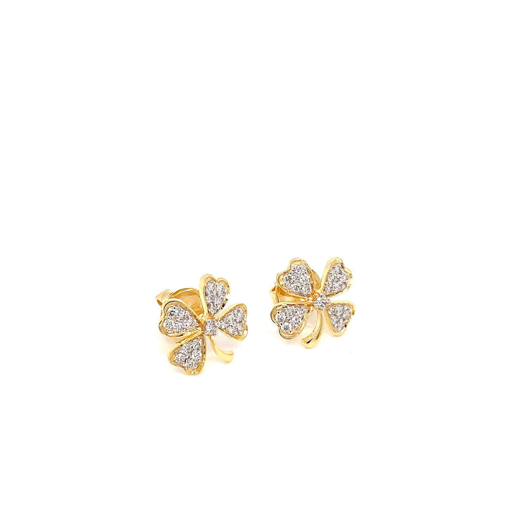 14K YG Fancy Diamond Earring-1pair - RB Diamond Jewellers