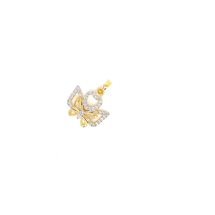 14K YG Fancy Diamond Pendant-1pc - RB Diamond Jewellers