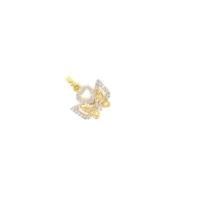 14K YG Fancy Diamond Pendant-1pc - RB Diamond Jewellers