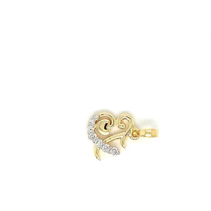 14K YG Fancy Diamond Pendant-1pc - RB Diamond Jewellers