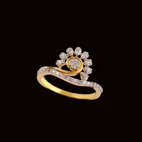 14K YG Fancy Diamond Ring-1pc - RB Diamond Jewellers