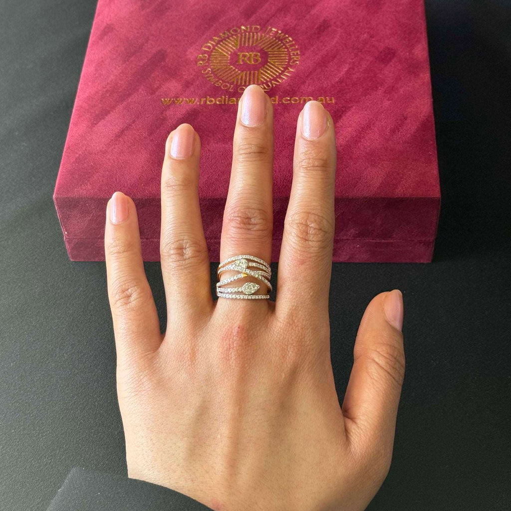 Diamond rings will complement outfits across all styles.