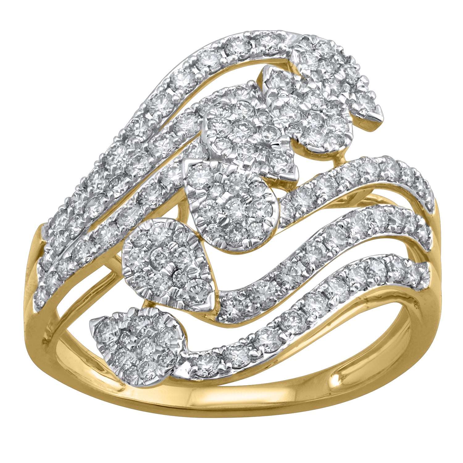 14K YG Fancy Diamond Ring- 1pc – RB Diamond Jewellers