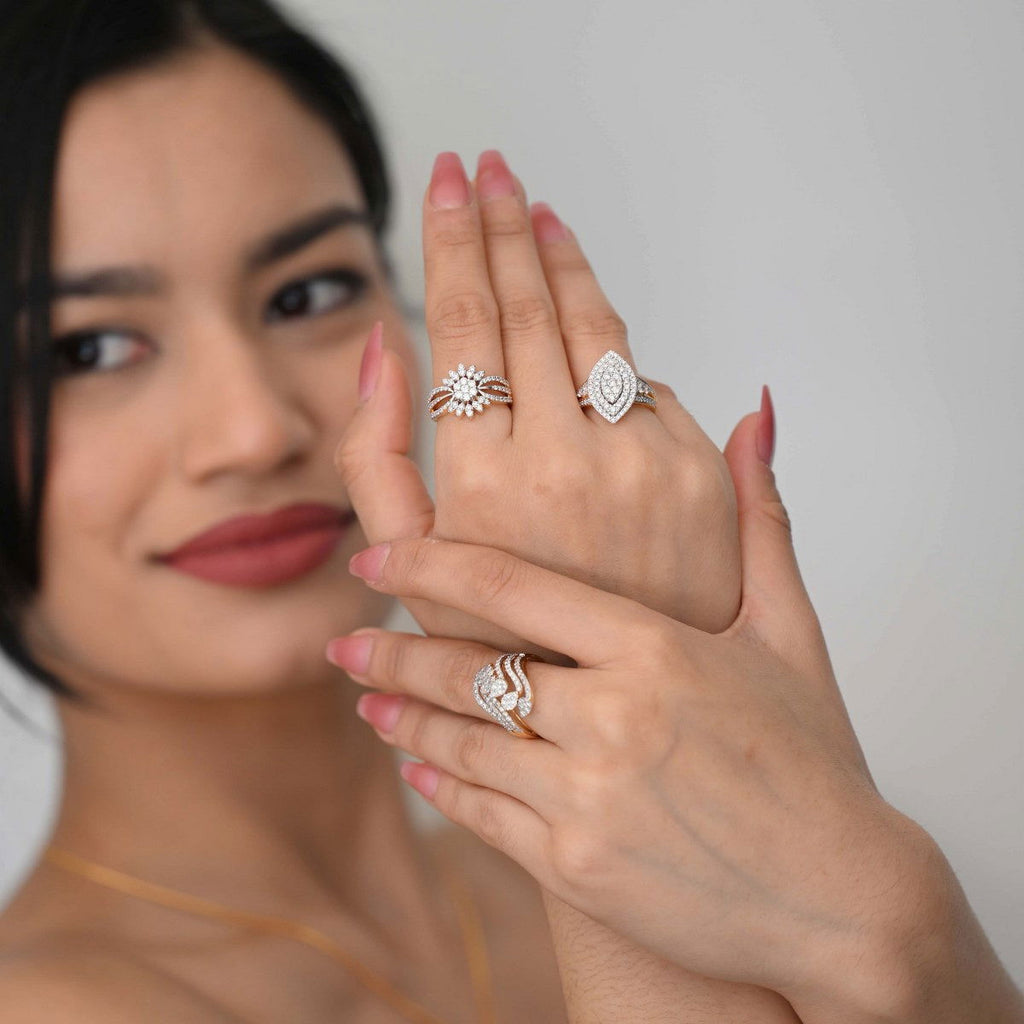 Diamond rings will complement outfits across all styles.