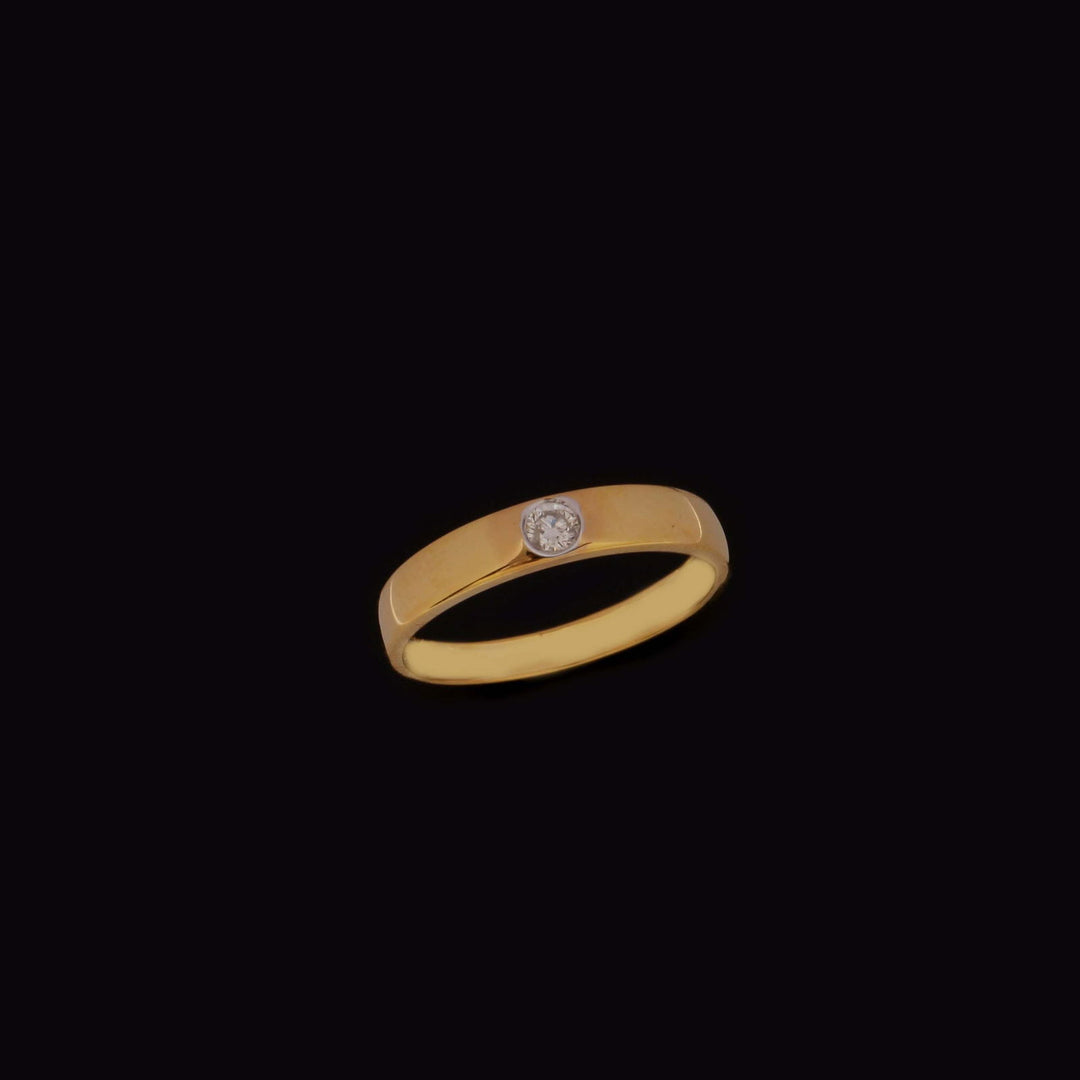 14K YG Men Solitaire Diamond Ring-1pc - RB Diamond Jewellers