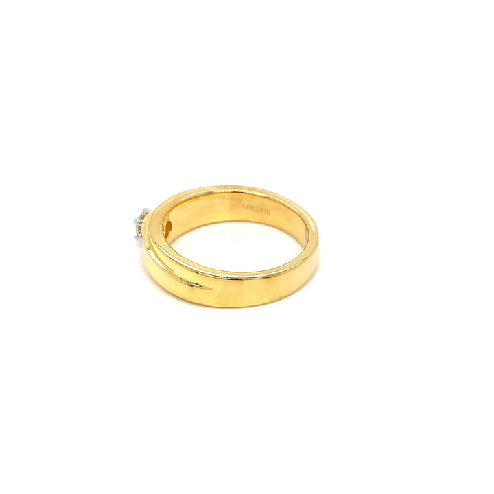 14K YG Men's Solitaire Diamond Ring-1pc - RB Diamond Jewellers