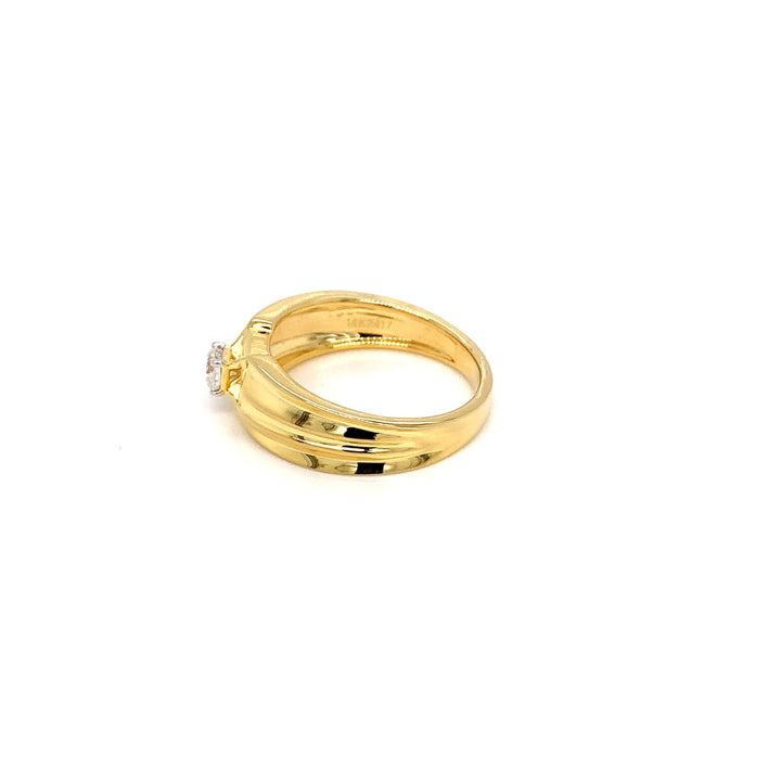 14K YG Men's Solitaire Diamond Ring-1pc - RB Diamond Jewellers