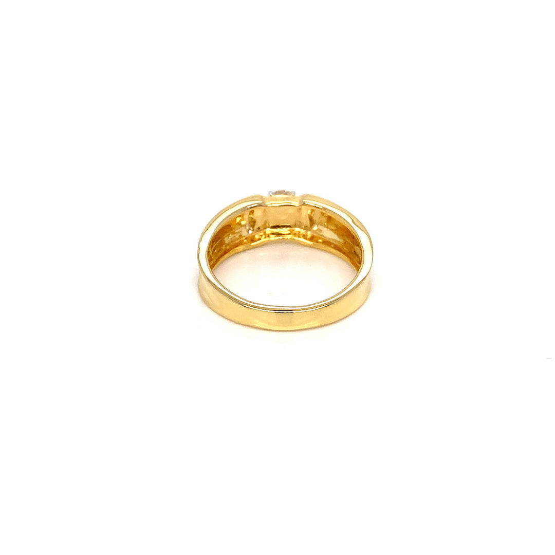14K YG Men's Solitaire Diamond Ring-1pc - RB Diamond Jewellers