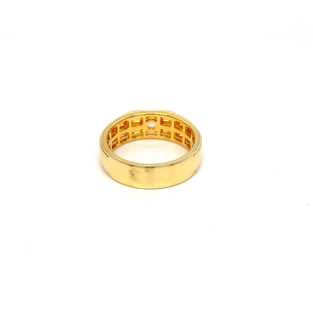14K YG Men's Solitaire Diamond Ring-1pc - RB Diamond Jewellers