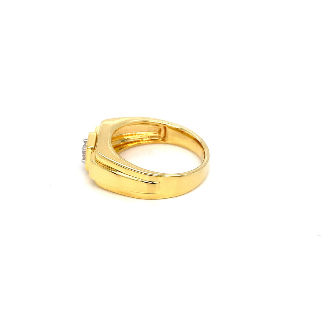 14K YG Men's Solitaire Diamond Ring-1pc - RB Diamond Jewellers