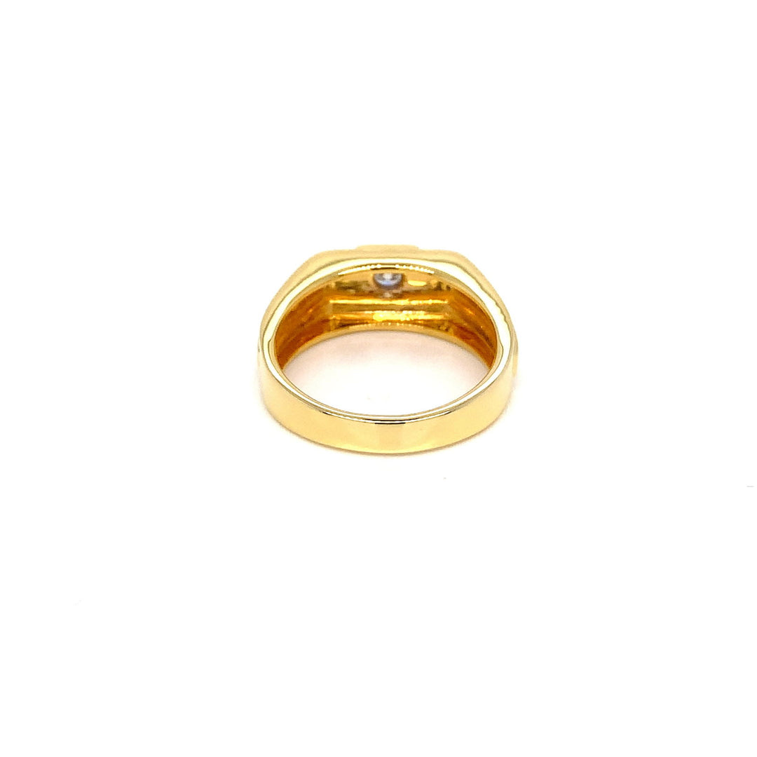 14K YG Men's Solitaire Diamond Ring-1pc - RB Diamond Jewellers
