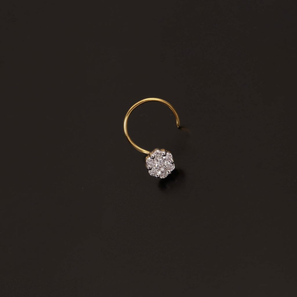 Flaunt your Elegant Diamond nosepin that are made to steal attention.