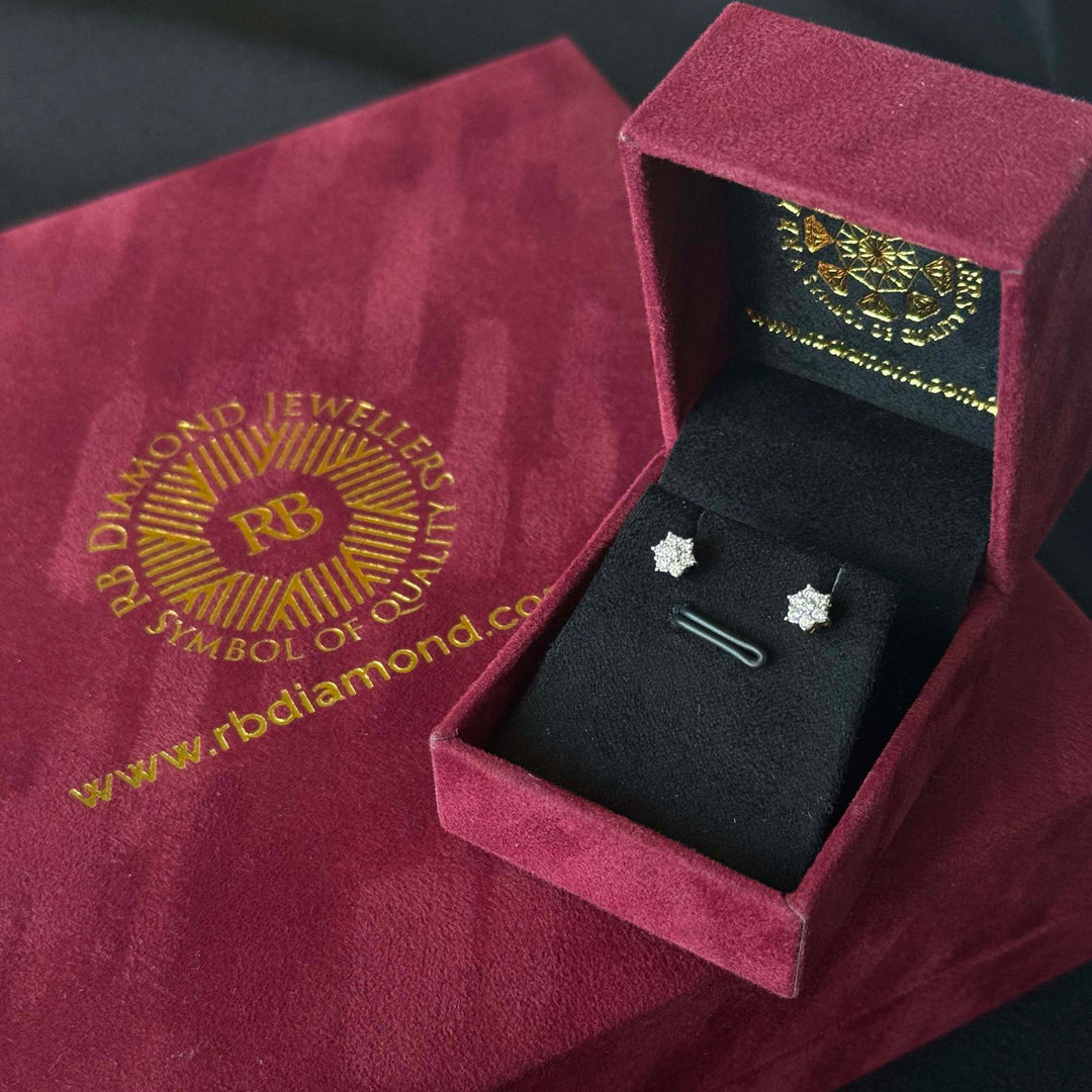 14K YG Star Diamond Earring-1pair - RB Diamond Jewellers