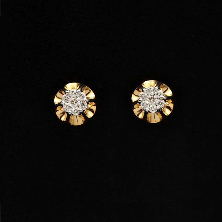 14k YG Diamond Stud Earring - RB Diamond Jewellers