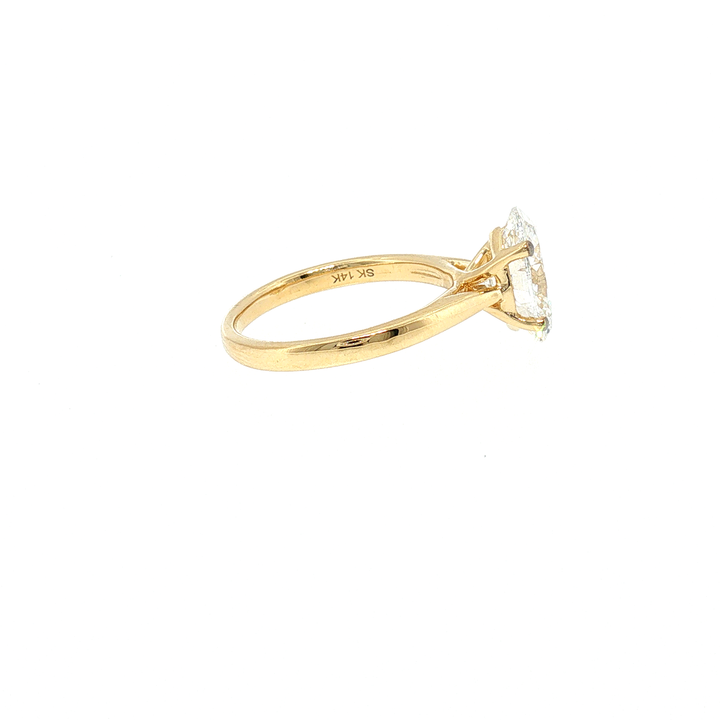 Yellow Gold Diamond Solitaire Ring