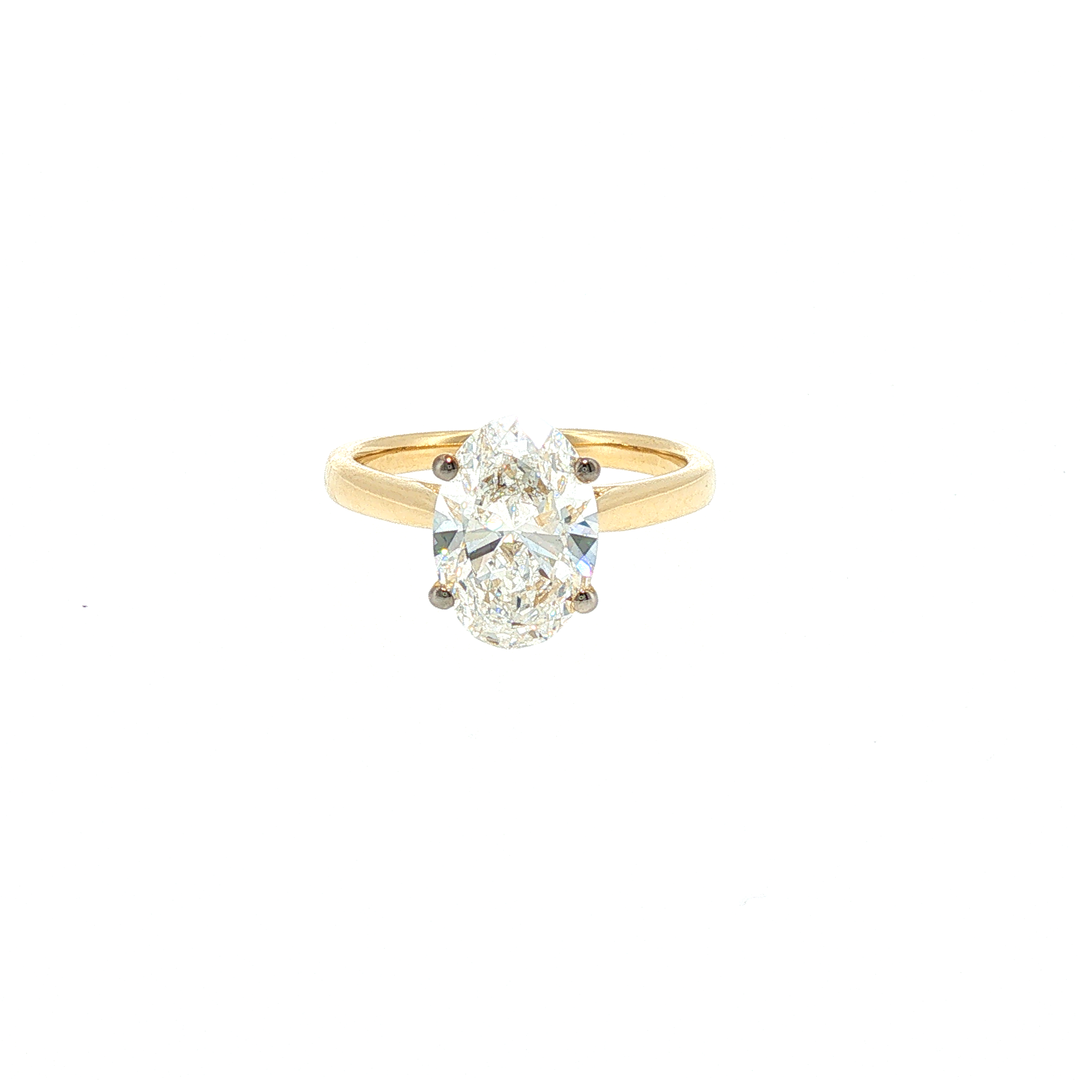 Yellow Gold Diamond Solitaire Ring