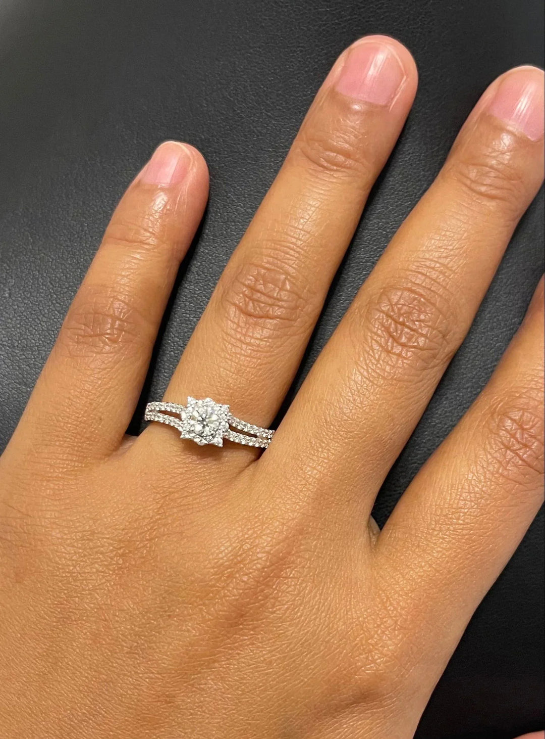 18 WG Prong Set Centre Solitiare Engagement Women Diamond Ring-1pc - RB Diamond Jewellers